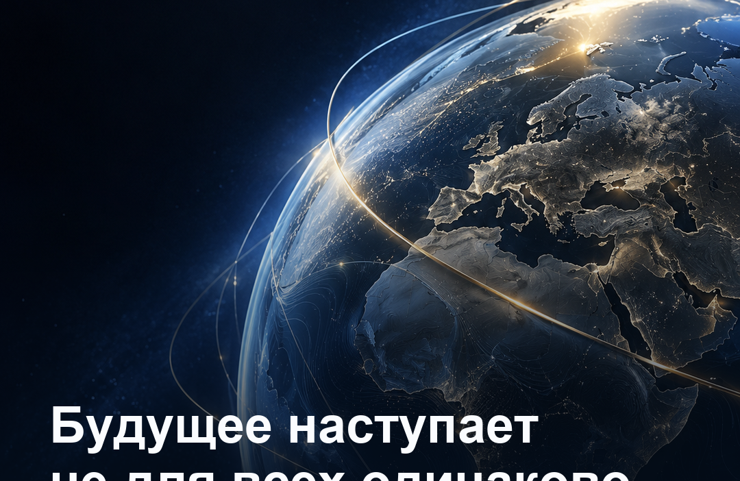 Обложка: Будущее наступает не для всех одинаково. Пять событий, которые меняют мир.